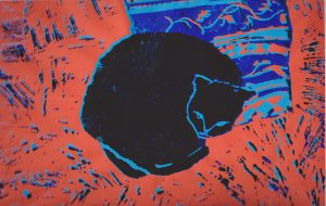 Katze auf Kissen Variation_0010